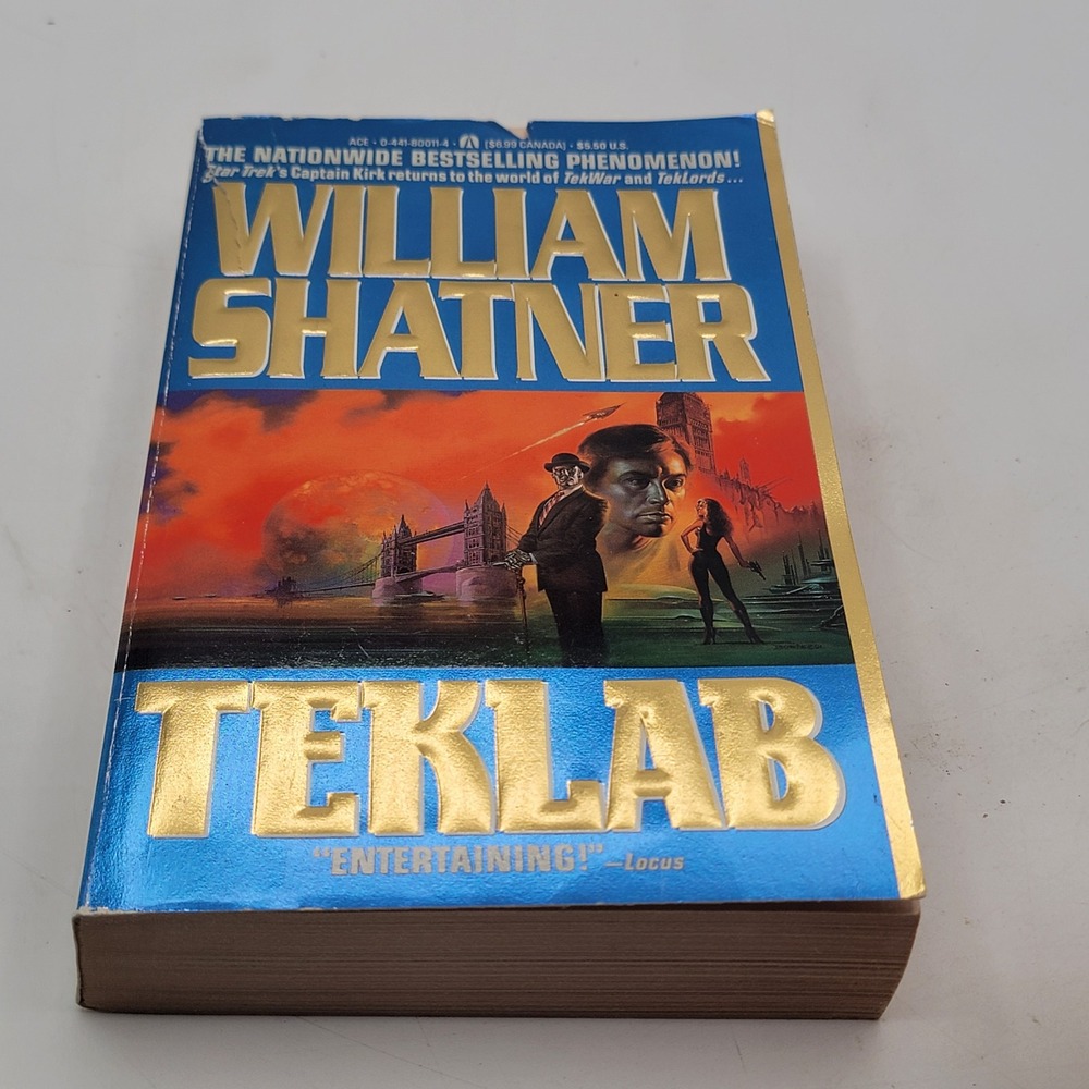 William Shatner TekLab Paperback 1st Ace Printing 1993 Boris Vallejo Fair